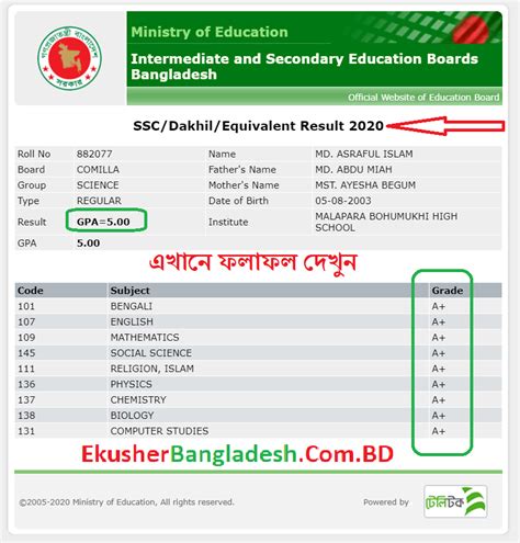 education board result|education board ssc result 2020.